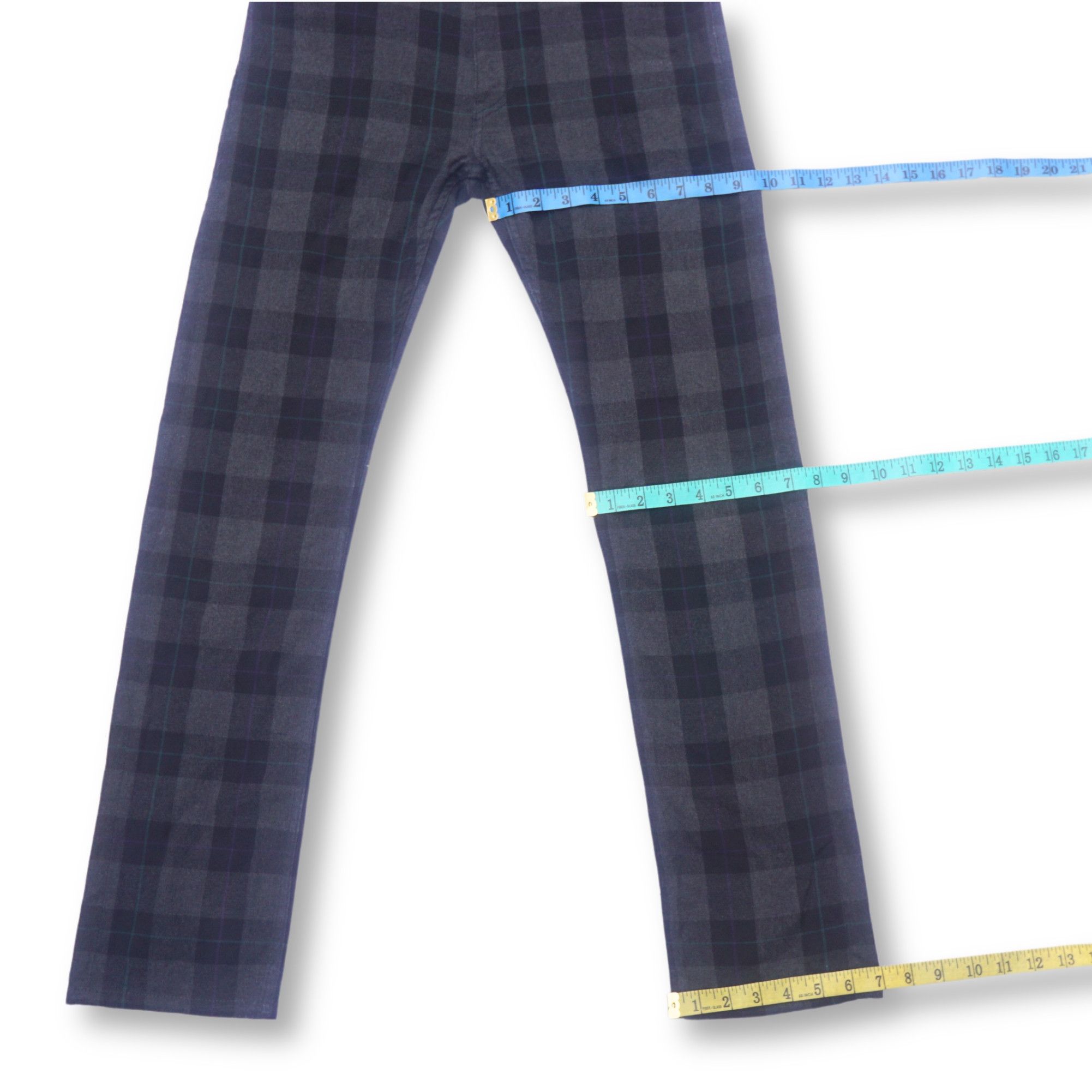Beams Plus BEAMS Low Rise Plaid Check Pants Size US 28 / EU 44 - 7 Thumbnail