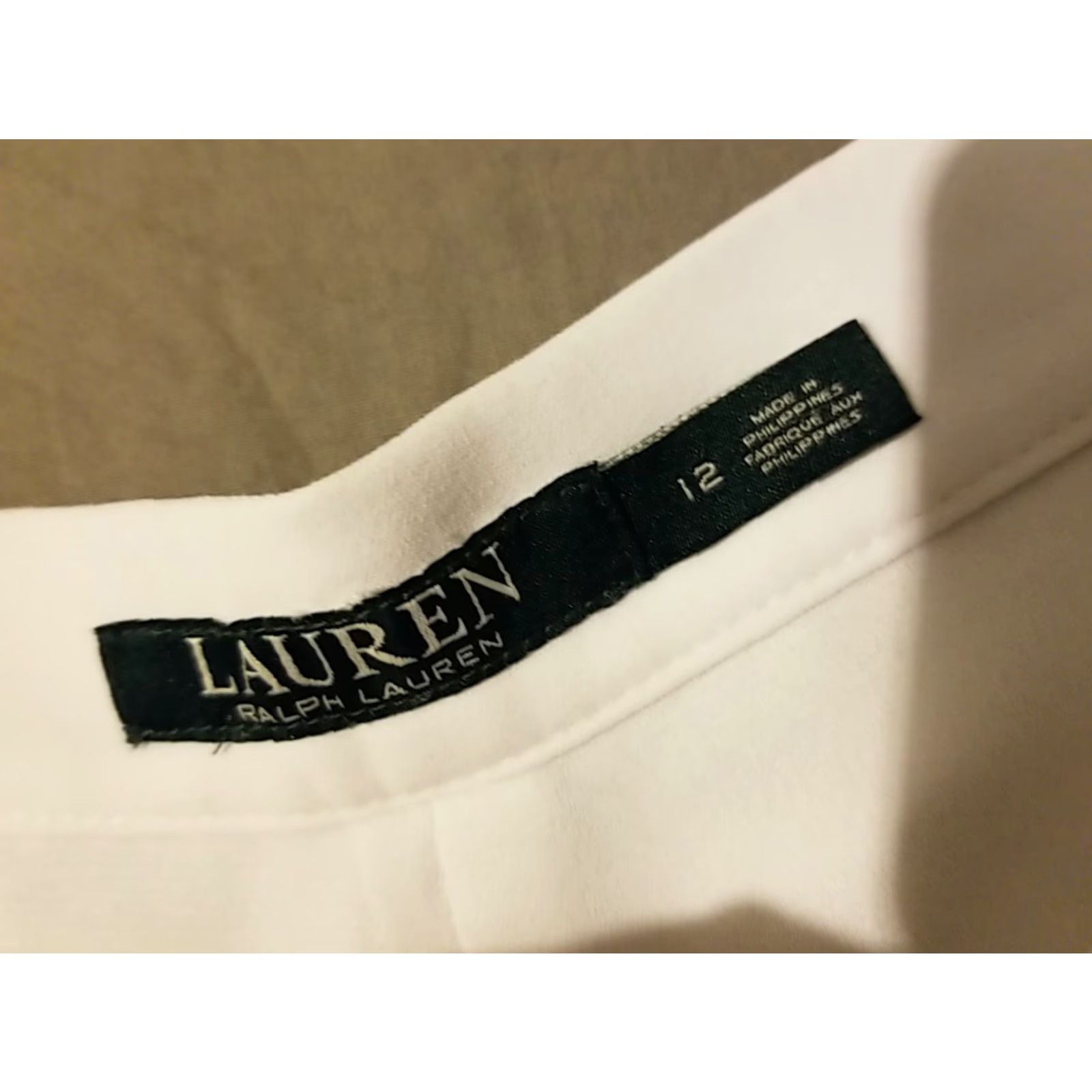 Polo Ralph Lauren VINTAGE Polo Ralph Lauren Shorts Womens Bermuda 12 White Womens Size 34" / US 12 / IT 48 - 4 Thumbnail