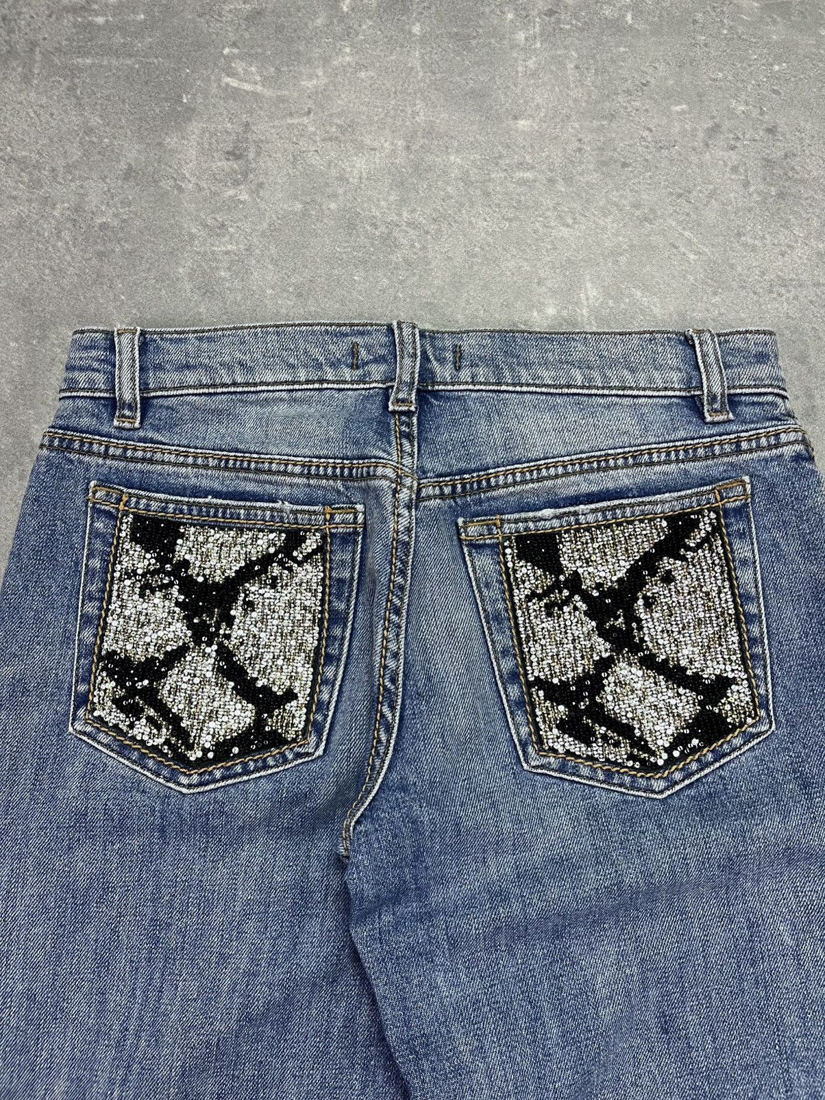 Roberto Cavalli Roberto Cavalli Rattlesnake Y2K Denim Jeans 38 M Size 28" / US 6 / IT 42 - 14 Thumbnail
