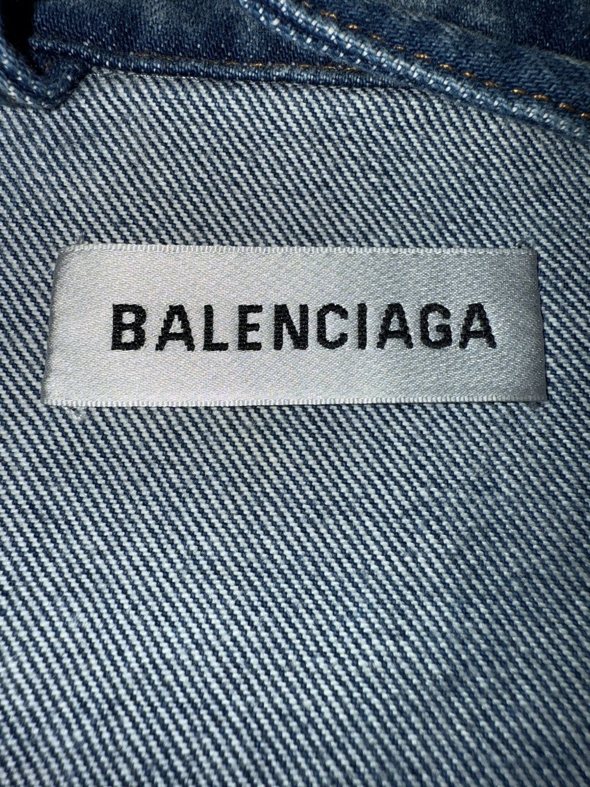 Balenciaga Balenciaga Paris Denim Jacket Size US M / EU 48-50 / 2 - 4 Thumbnail