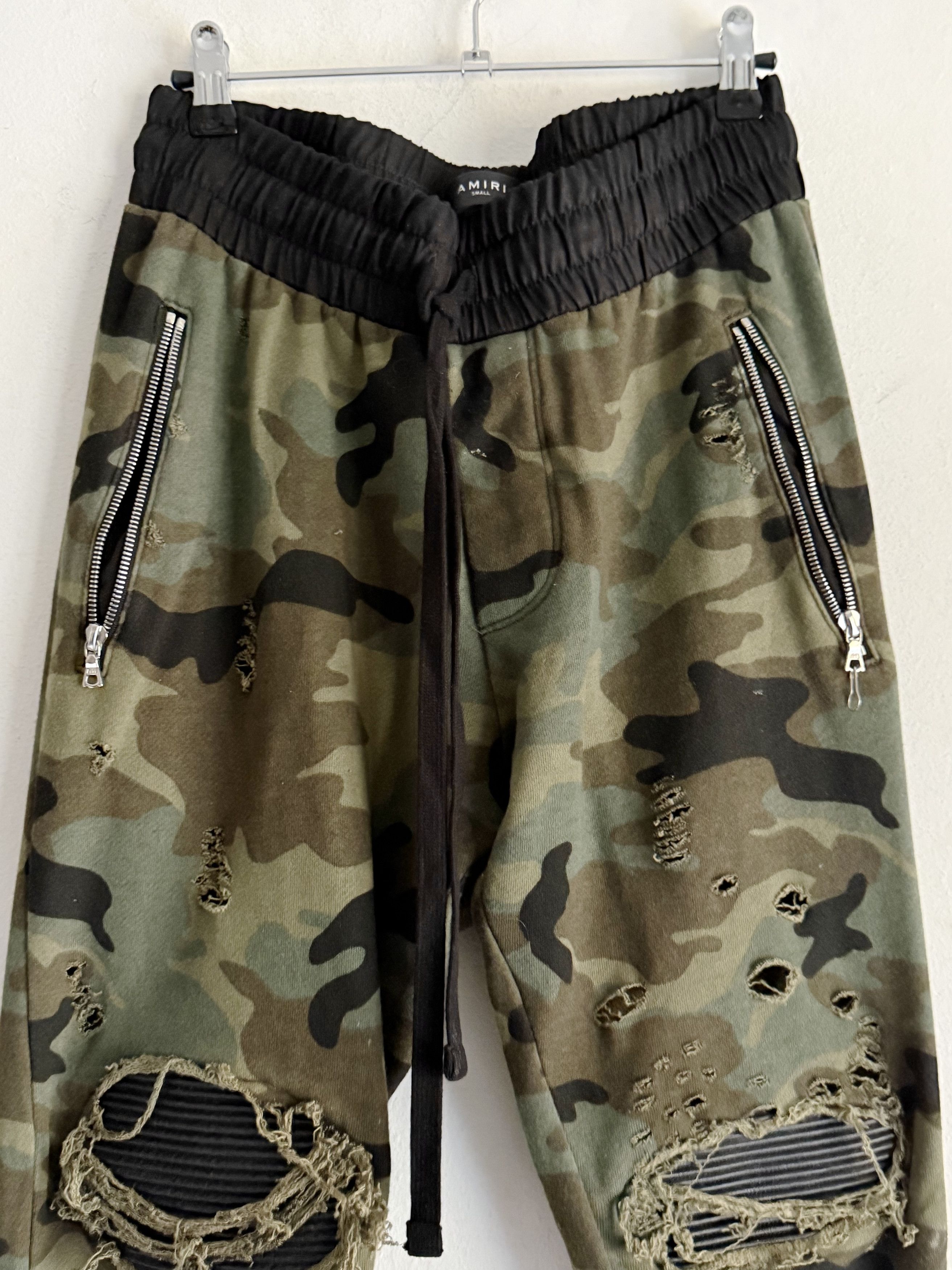 Amiri Amiri MX1 Leather Patch Sweatpants Camo Size US 30 / EU 46 - 10 Thumbnail