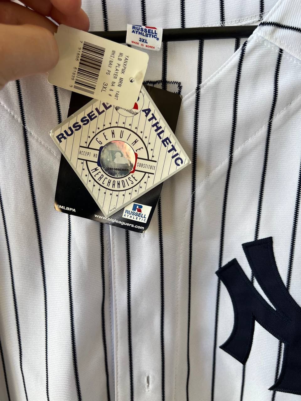 Vintage NEW! RUSSEL NEW YORK YANKEES #55 MATSUI BASEBALL MLB SHIRT Size US XXL / EU 58 / 5 - 7 Thumbnail
