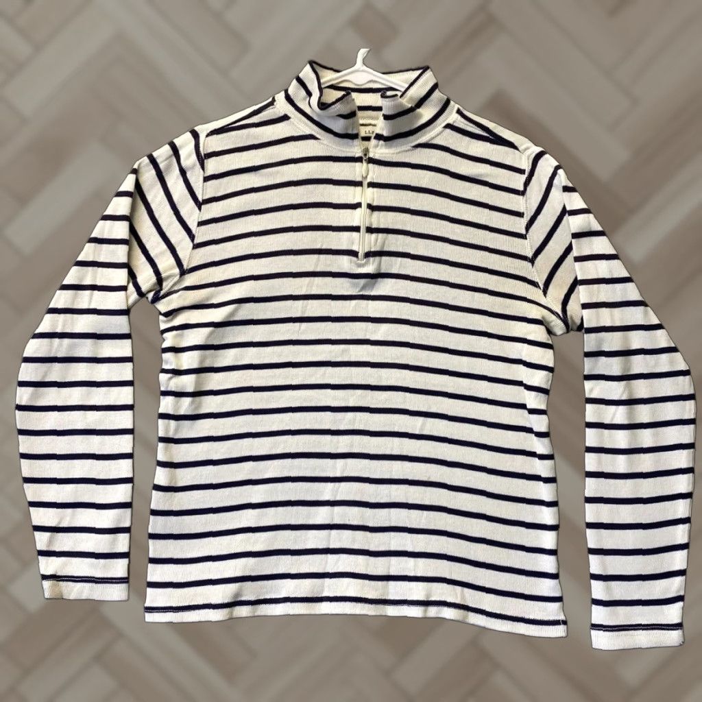 Banana Republic Banana Republic Women's Blouse S Multicolor Stripes Long Sleeve Mock Neck Casual Shirt Size S / US 4 / IT 40 - 1 Thumbnail