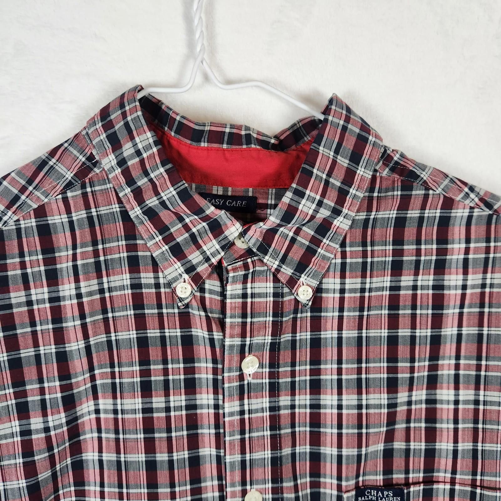 Chaps Chaps Easy Care Plaid Multicolor Shirt Size Large Size US L / EU 52-54 / 3 - 4 Thumbnail