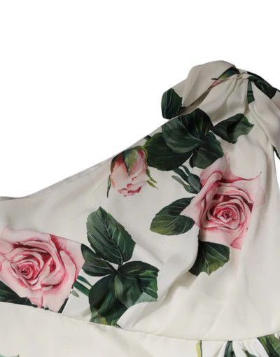 Dolce & Gabbana o1y0825 One-Shoulder Midi Dress in Multicolor Size XS / US 0-2 / IT 36-38 - 3 Thumbnail