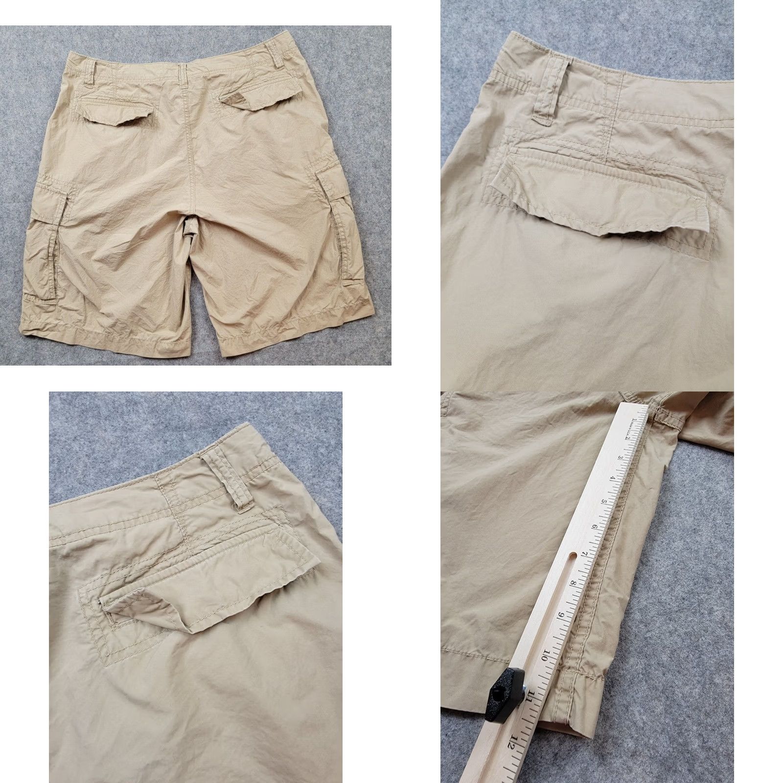 Vintage Polo Jeans Company Shorts Cargo Polo Jeans Company Shorts Mens 36 Brown Cargo RL American Flag 90s Army Casual Mens Size US M / EU 48-50 / 2 - 9 Thumbnail