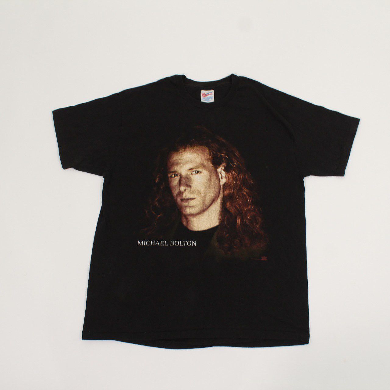 image of Michael Bolton X Vintage Tee X Hanes X 90's in Black, Men's (Size Small)