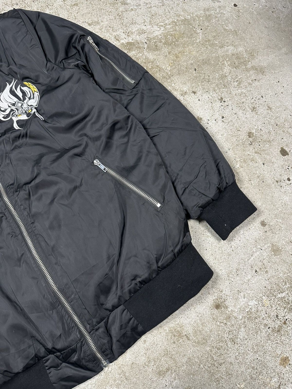 Japanese Brand × The Game × Vintage Vintage Y2K Fantasy Westward Journey Promo Black Bomber Size US L / EU 52-54 / 3 - 3 Thumbnail