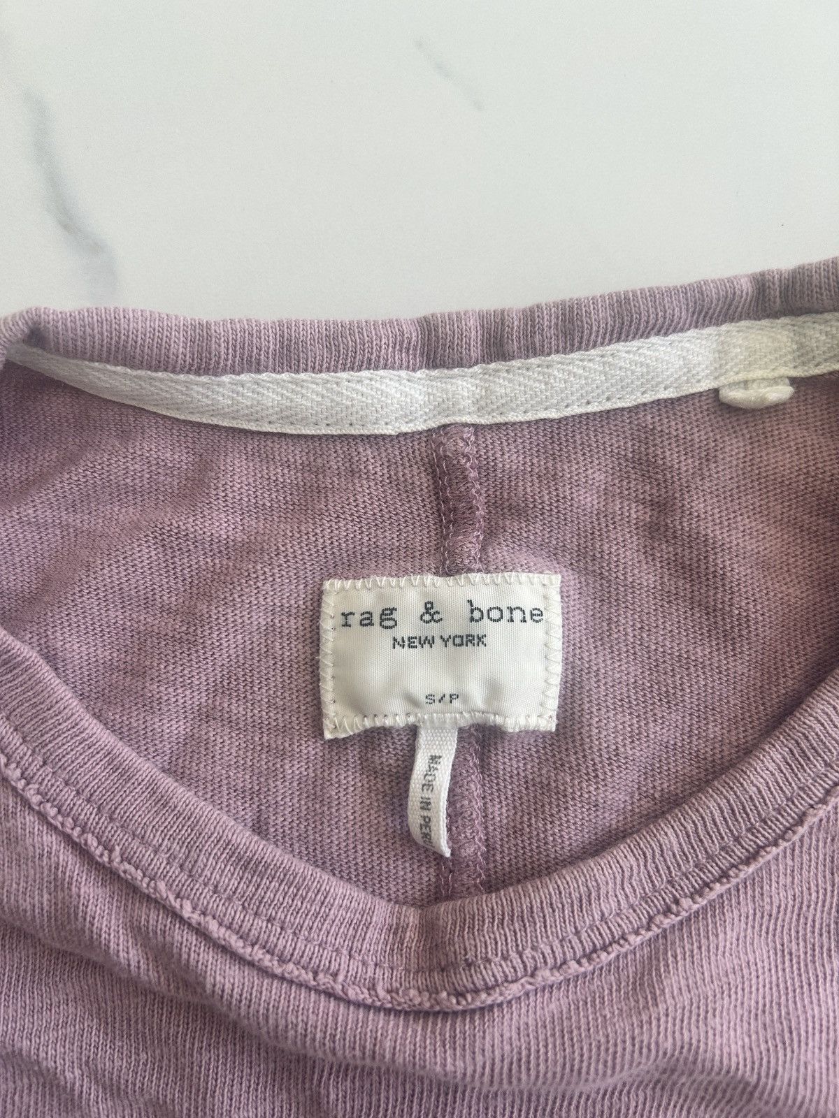 Other RAG & BONE Mens Classic Flame Slub T-Shirt in Berry Size US S / EU 44-46 / 1 - 2 Thumbnail