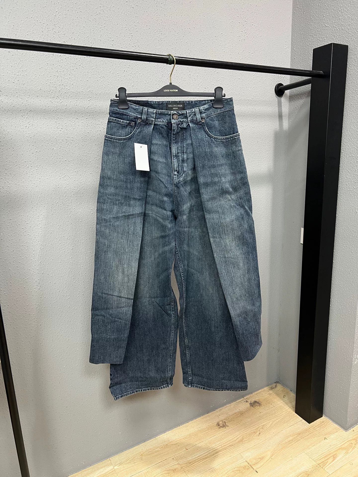 Balenciaga Two-Piece Denim Pants in XS