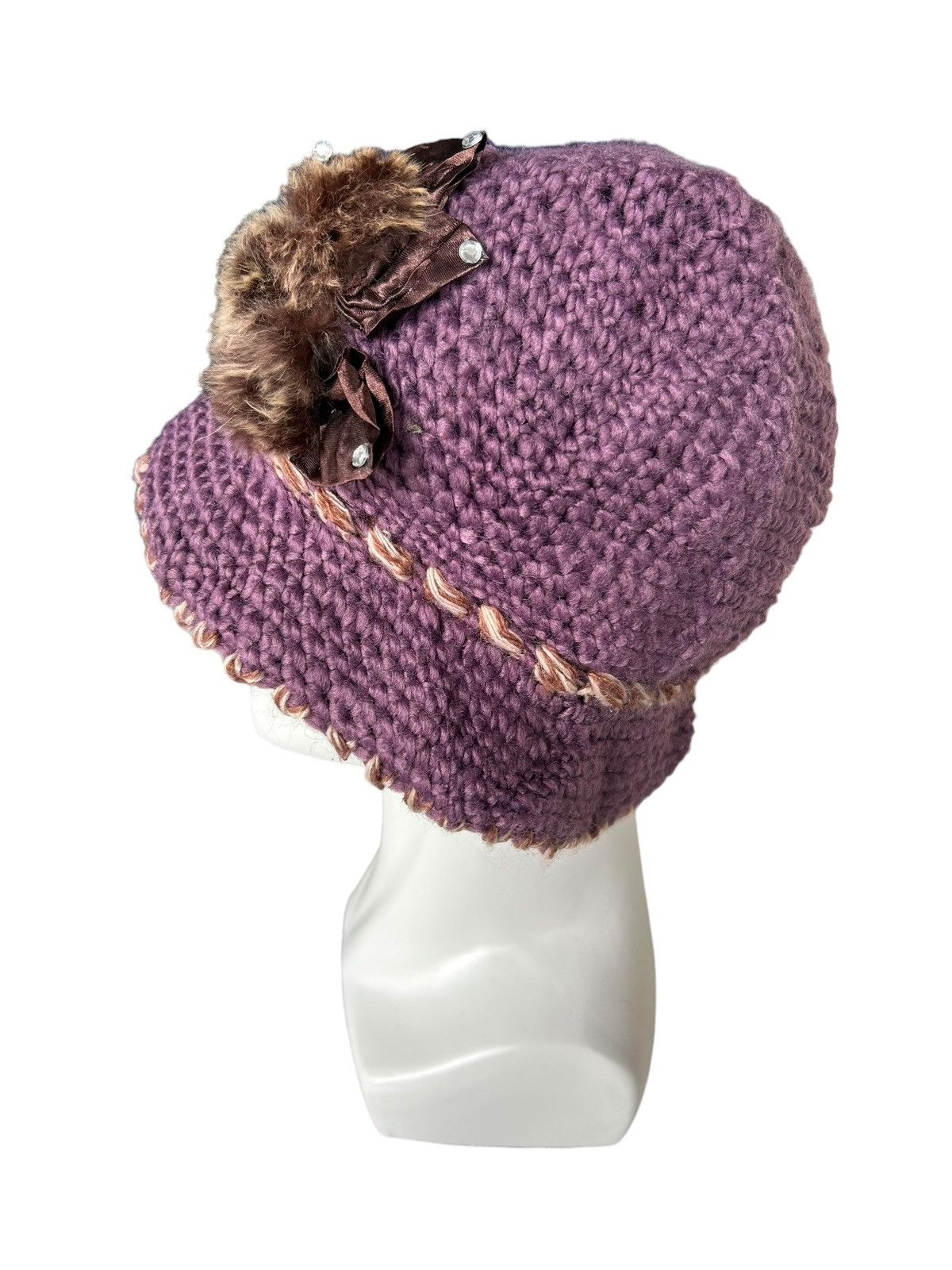 14th Addiction × Japanese Brand Crochet Knitted handmade Bucket Hats Size ONE SIZE - 2 Thumbnail