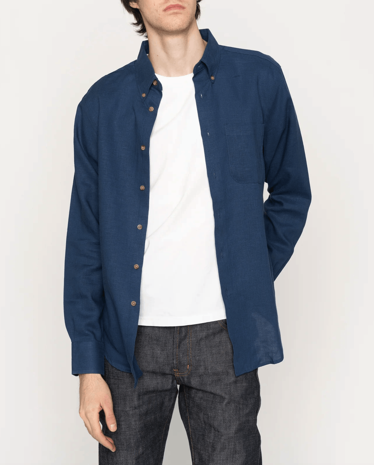Naked & Famous Easy Shirt - French Linen Fine Canvas Size US L / EU 52-54 / 3 - 2 Thumbnail