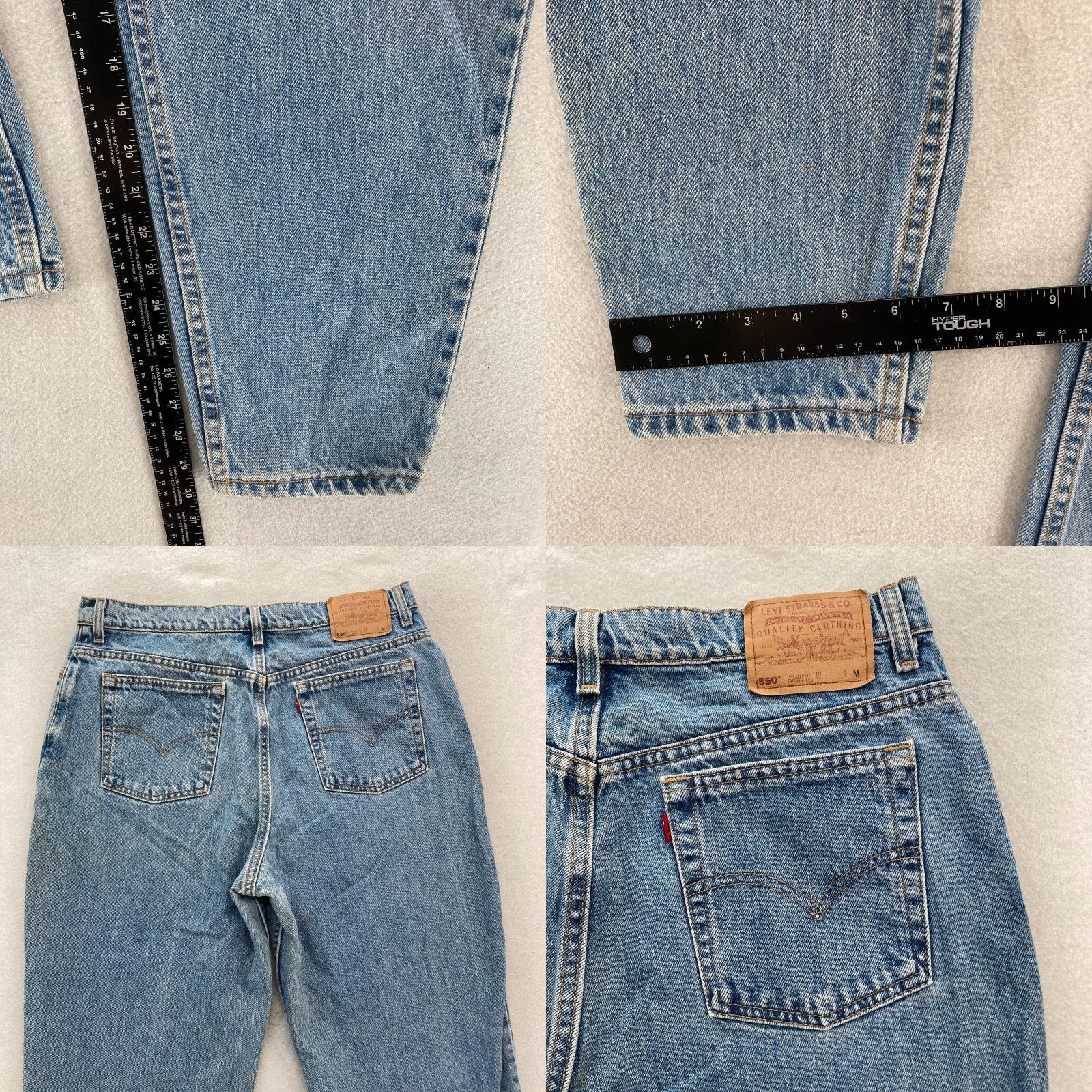 Levi's Vintage Levi's 550 Jeans Women's 18W Relaxed Tapered Blue Denim 1998 USA 5-Pocket 30in Inseam Jeans Womens Boys Girls Mens Size 40" / US 18 - 8 Thumbnail