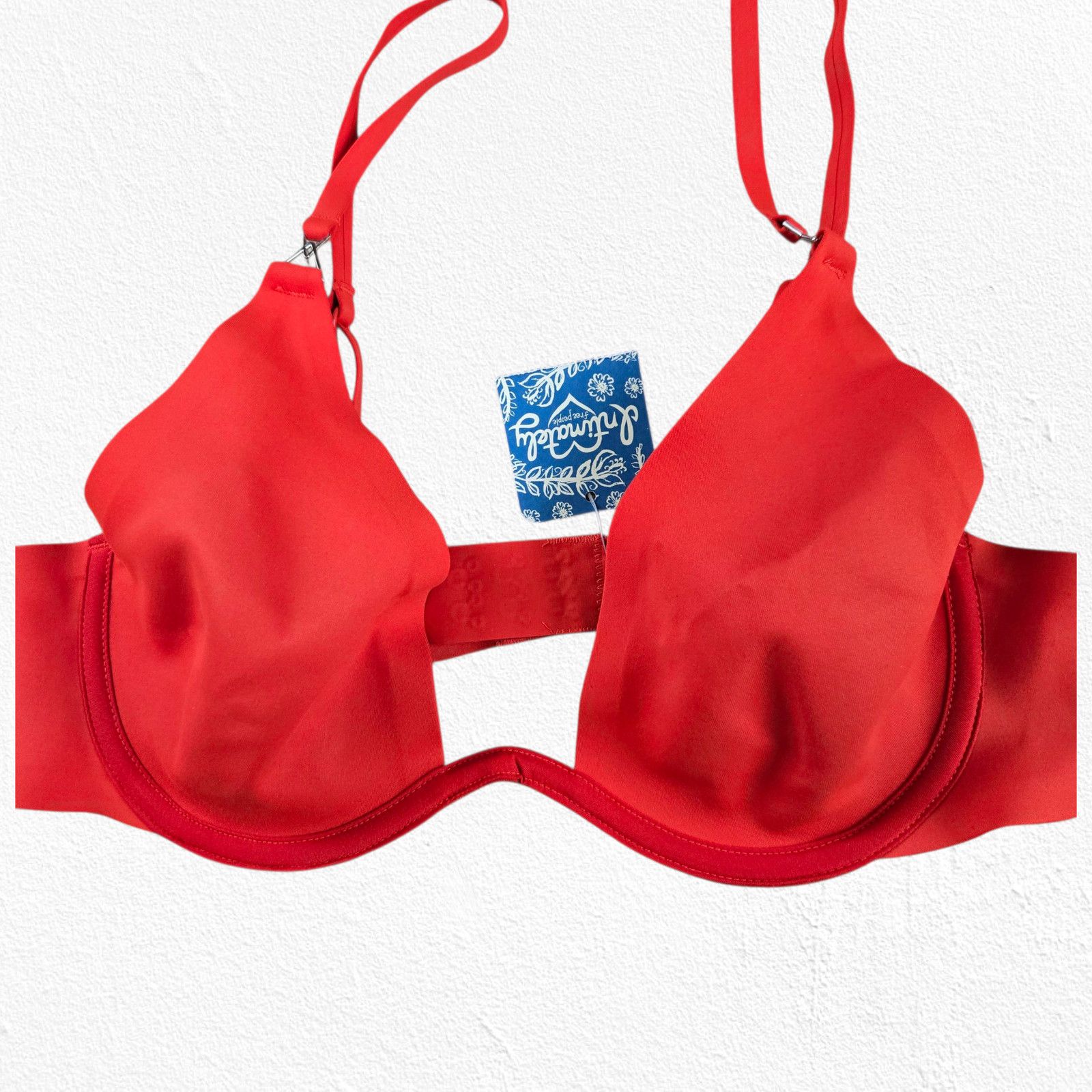 Free People Free People Red Underwire Scuba Unpadded Ari Bra Size 34B Size ONE SIZE - 7 Thumbnail
