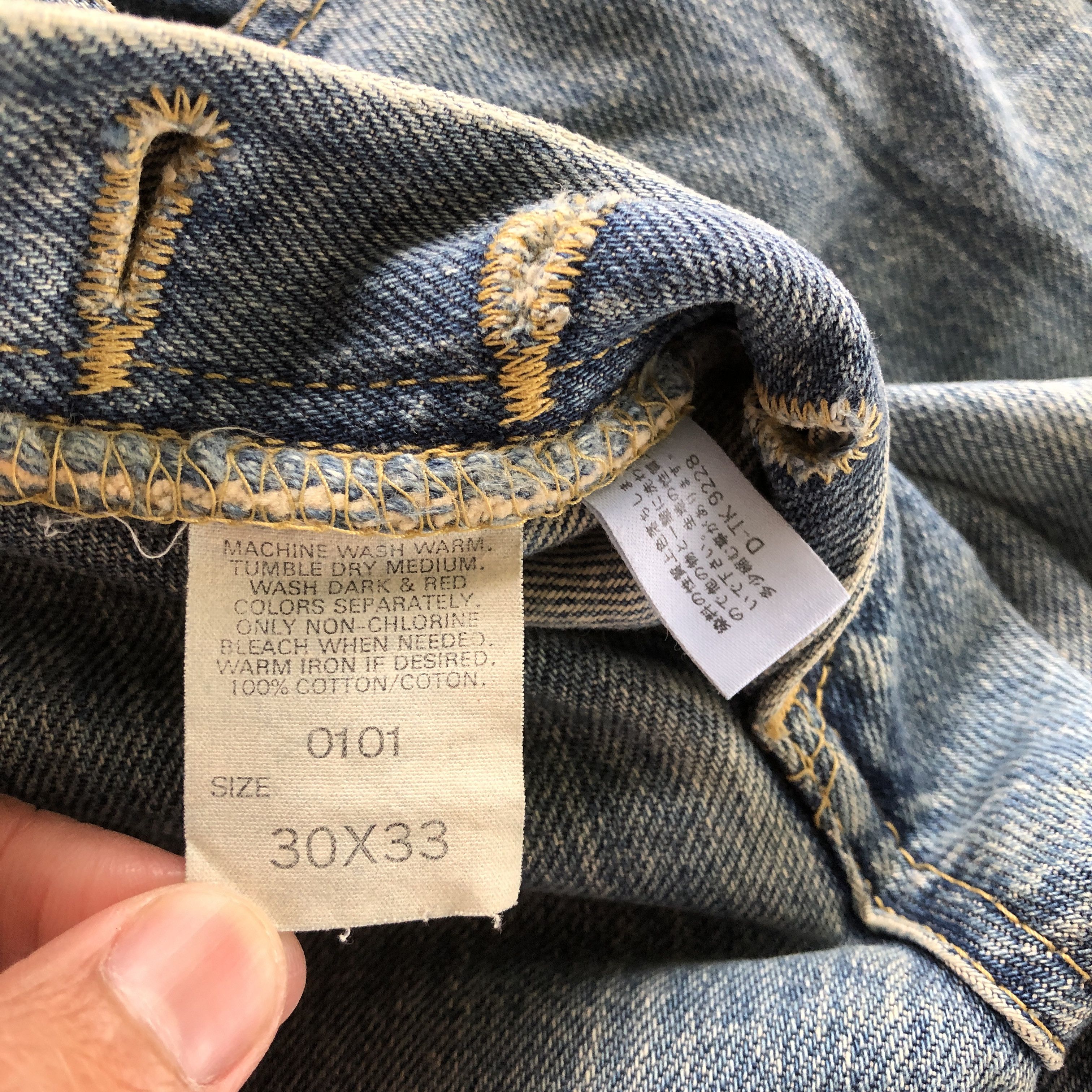 Lee Vintage 90s Lee Sanforized Jeans Lee Faded Light Wash Denim Size 28" / US 6 / IT 42 - 9 Thumbnail