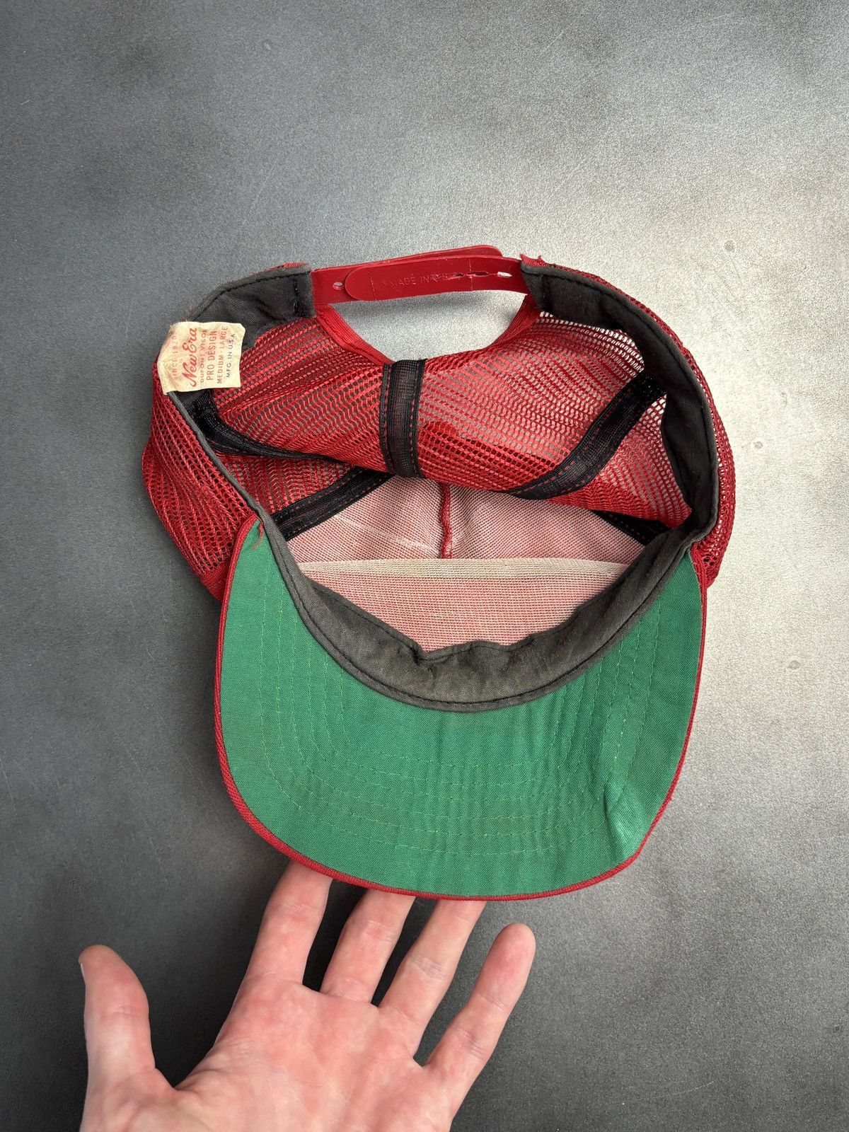 New Era × Vintage 1970s New Era Baseball Cap 80s Vintage Trucker Hat Mesh Snap Size ONE SIZE - 4 Thumbnail