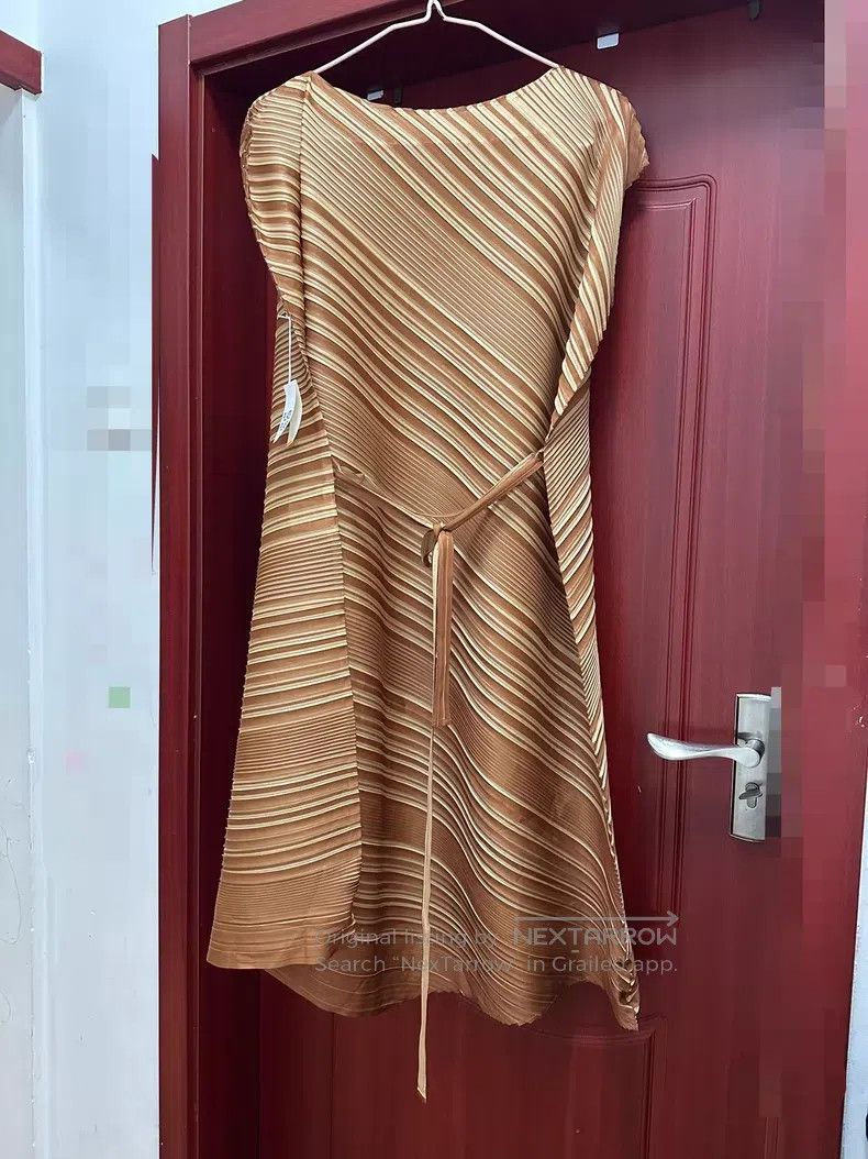 Issey Miyake Issey Miyake Diagonal stripe dress Size XXL / US 16-18 / IT 52-54 - 2 Thumbnail