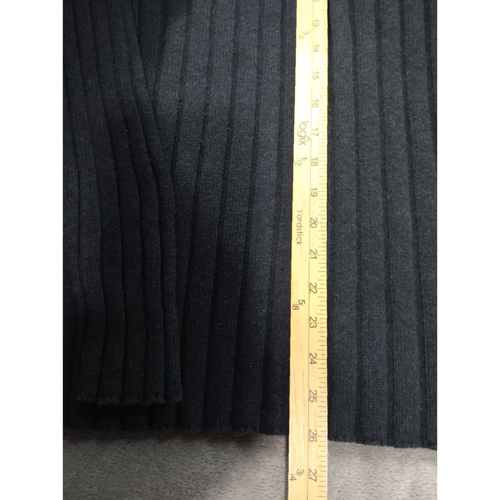 Ralph Lauren Ralph Lauren Sweater Womens Medium Gray Ribbed Knit Pullover 1/4 Zip Mock Neck Casual Travel Cotton Knit Pullover 1/4 Zip Women M Gray Size M / US 6-8 / IT 42-44 - 3 Thumbnail