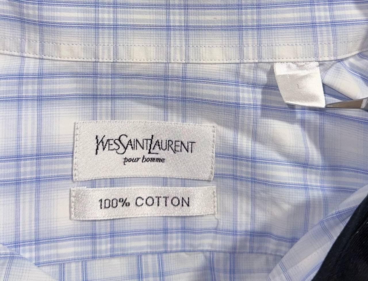Yves Saint Laurent Yves Saint Laurent vintage shirt buttons embroideredLogo ysl Size US L / EU 52-54 / 3 - 8 Thumbnail