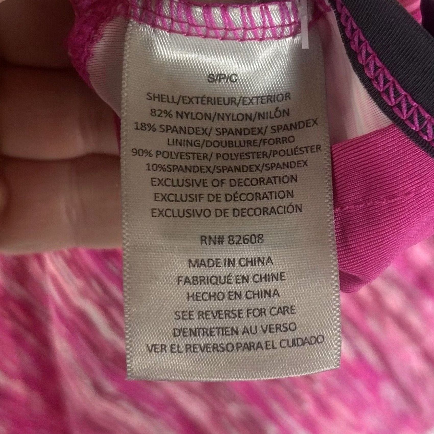 Free Country Free Country Tankini Swim Top Womens S Pink Striped Padded Ruched Spaghetti Straps NWT Size S / US 4 / IT 40 - 4 Thumbnail
