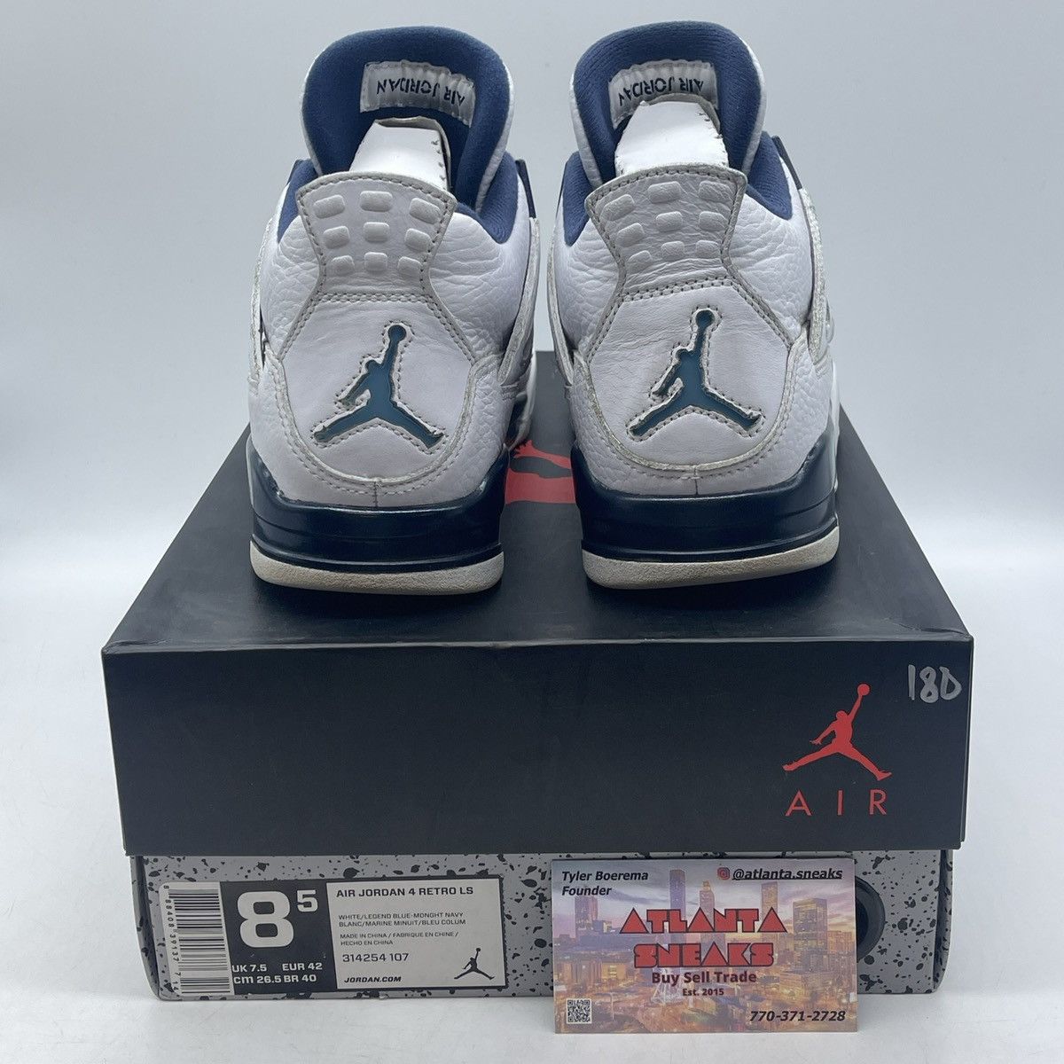 Jordan Brand Air Jordan 4 Columbia Size US 8.5 / EU 41-42 - 3 Thumbnail