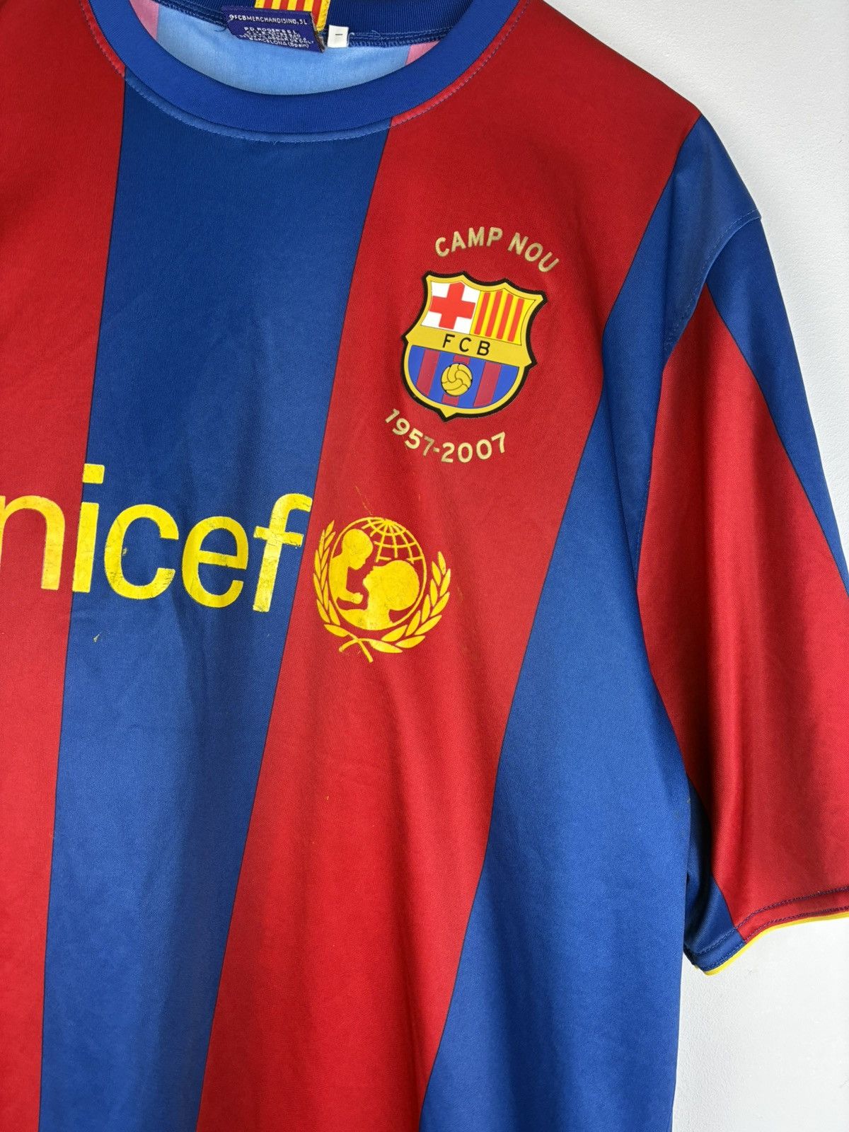 Vintage Fc Barcelona 2007/2008 home kit jersey #14 Henry Size US XL / EU 56 / 4 - 5 Thumbnail