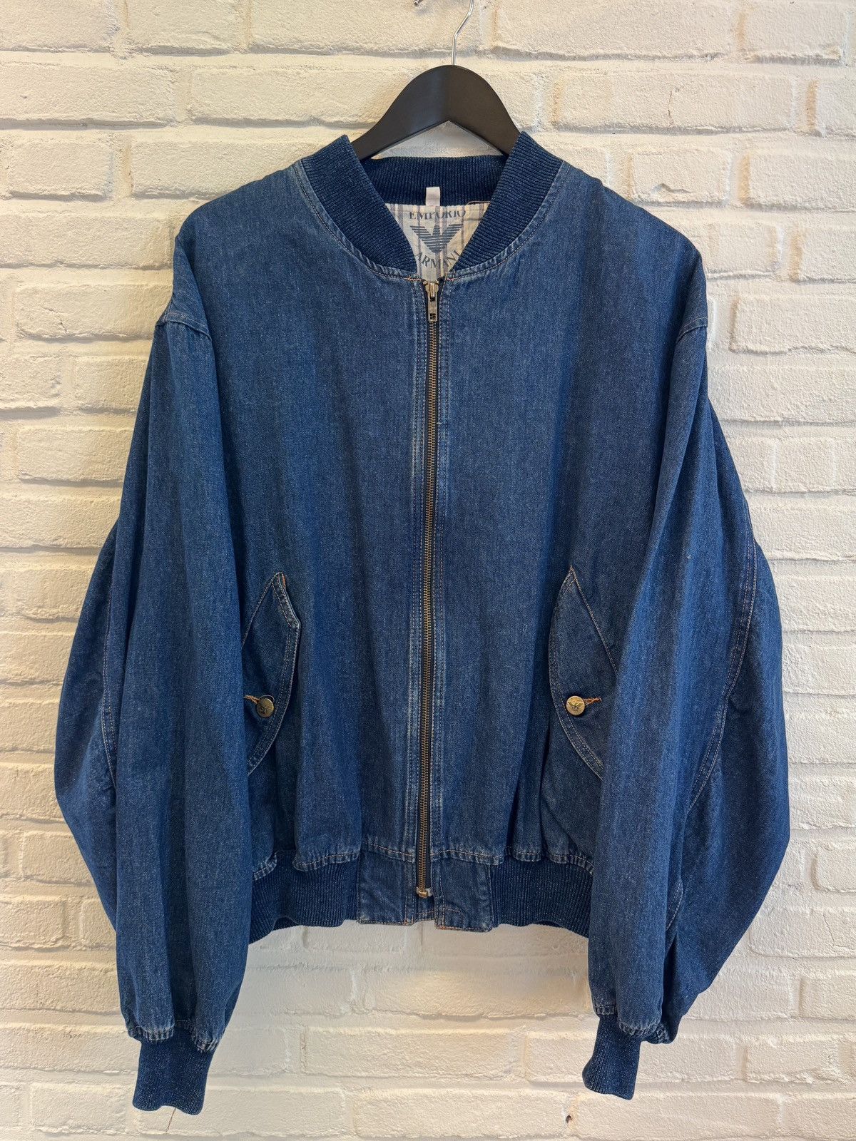 Emporio Armani Emporio Armani denim jeans bomber Size US L / EU 52-54 / 3 - 1 Thumbnail