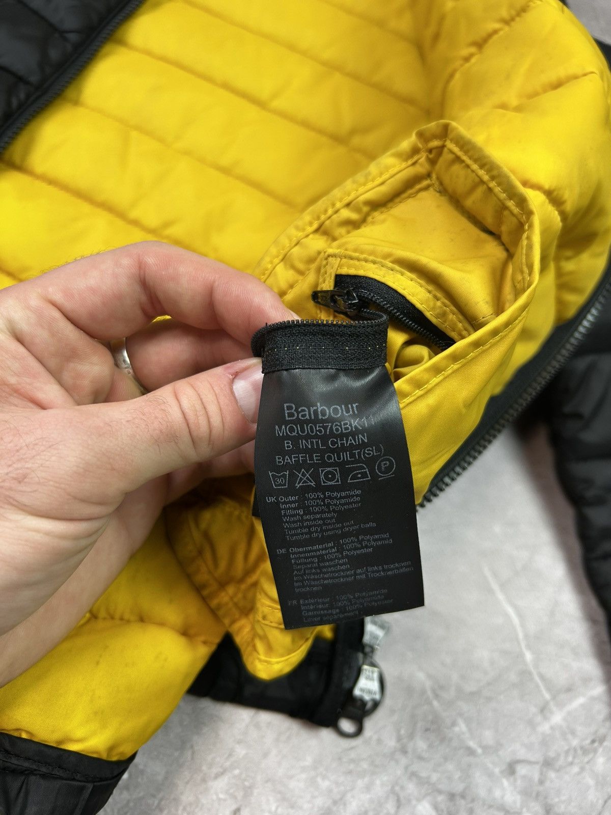 Barbour × Vintage Vintage down jacket Barbour International y 2k rare fibre Size US S / EU 44-46 / 1 - 10 Thumbnail