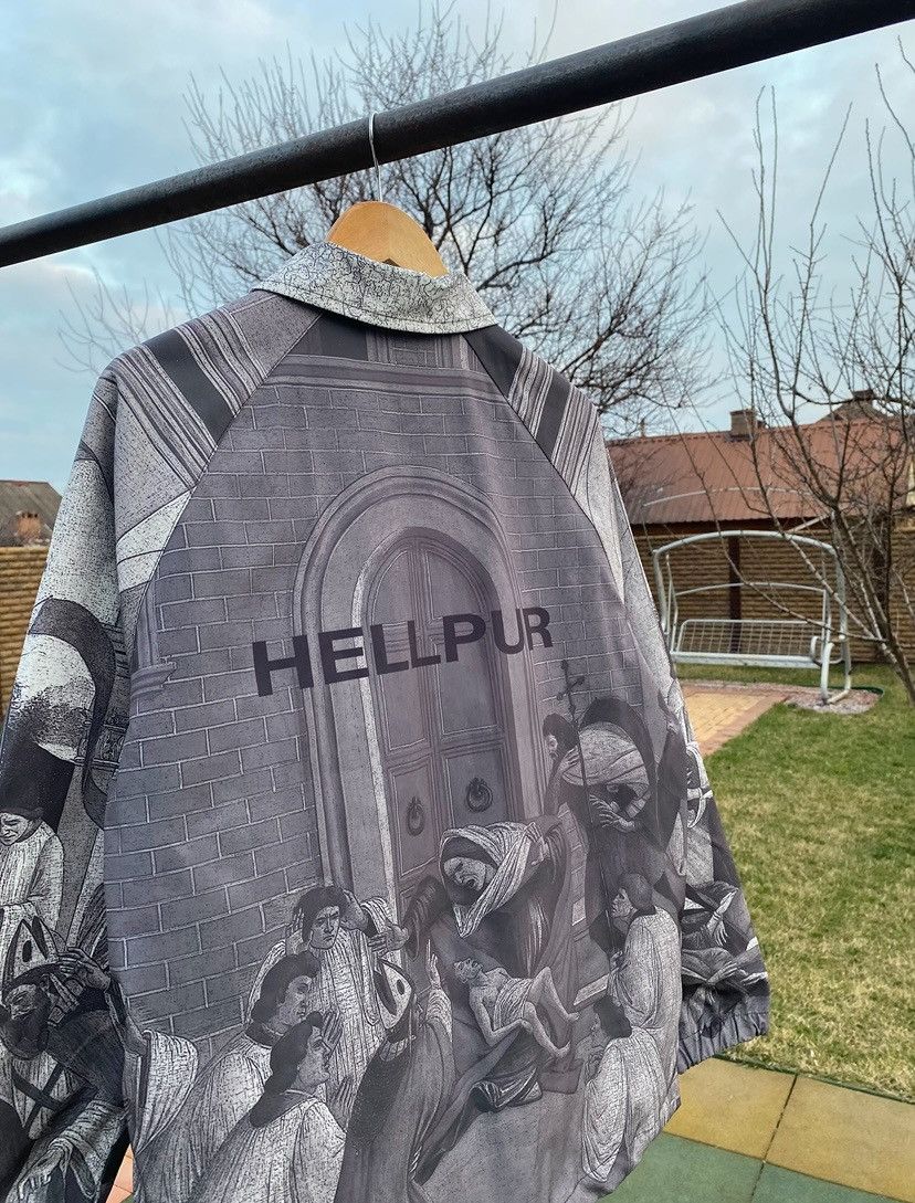 Vintage Hellpur Religious Art Print Windbreaker Jacket, Size L Size US L / EU 52-54 / 3 - 6 Thumbnail
