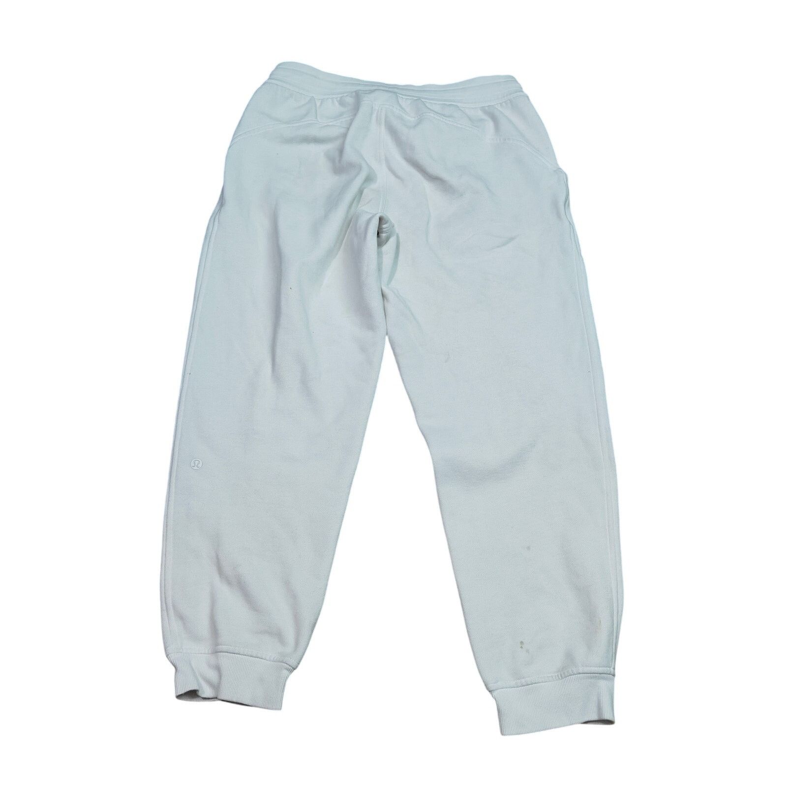 Lululemon Lululemon White Joggers Embroidered Logo Drawstring Cuffed Size 34" / US 12 / IT 48 - 6 Thumbnail