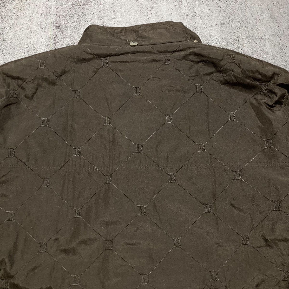 Balmain Balmain Paris Monogram Quilted Jacket Dark Brown Luxury Size US XXL / EU 58 / 5 - 12 Thumbnail