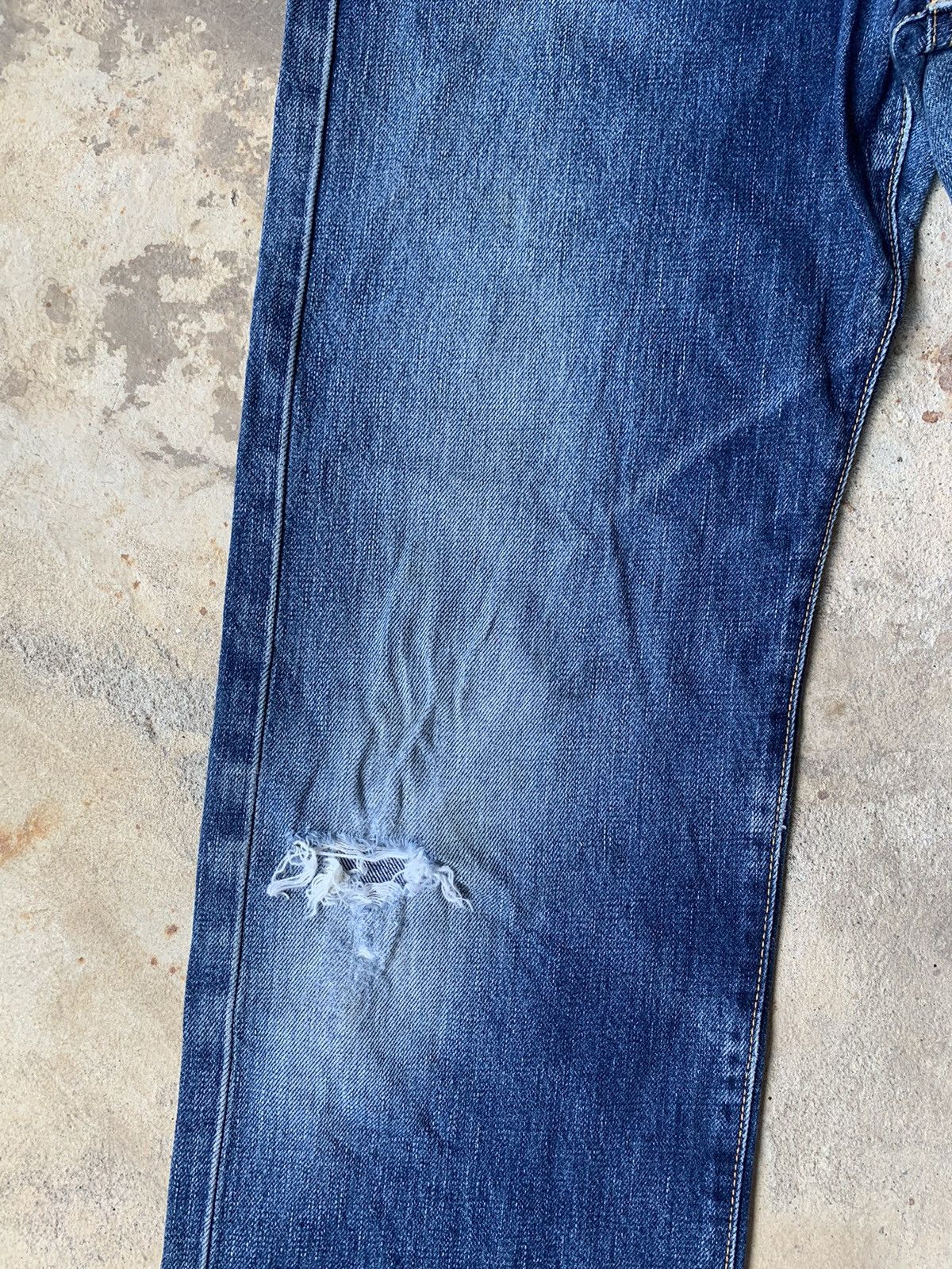 Edwin × Vintage Edwin 505XX Selvedge Distressed Denim Size US 29 - 7 Thumbnail