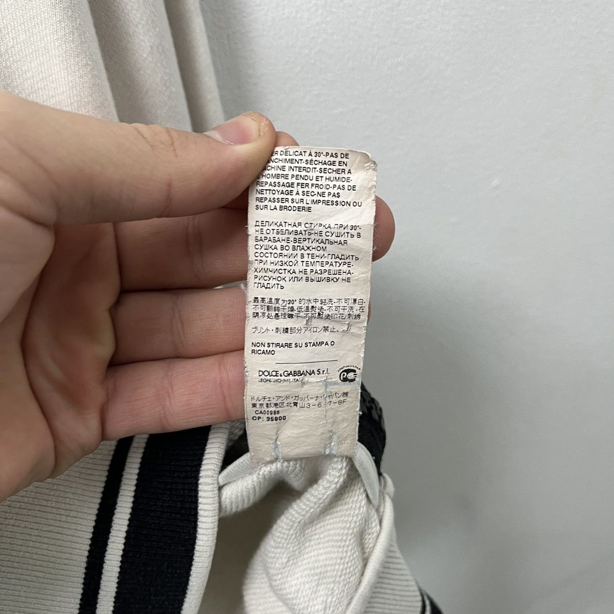 Dolce & Gabbana Dolce & Gabbana D&G Sweatshirt White Big Logo Rare Size US M / EU 48-50 / 2 - 13 Thumbnail