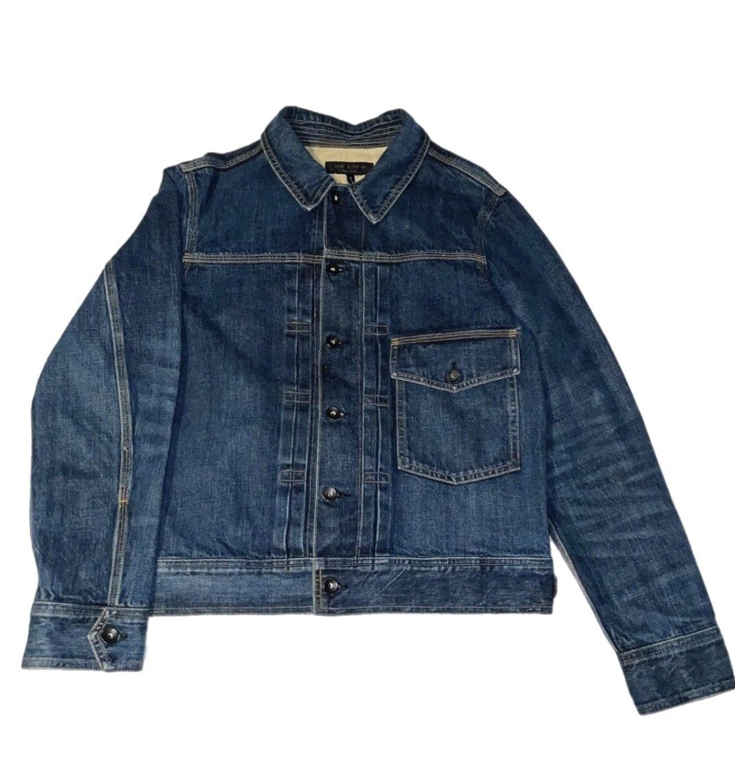 image of Rag Bone Rag & Bone Type 1 Selvedge Denim Jacket in Blue, Men's (Size Medium)