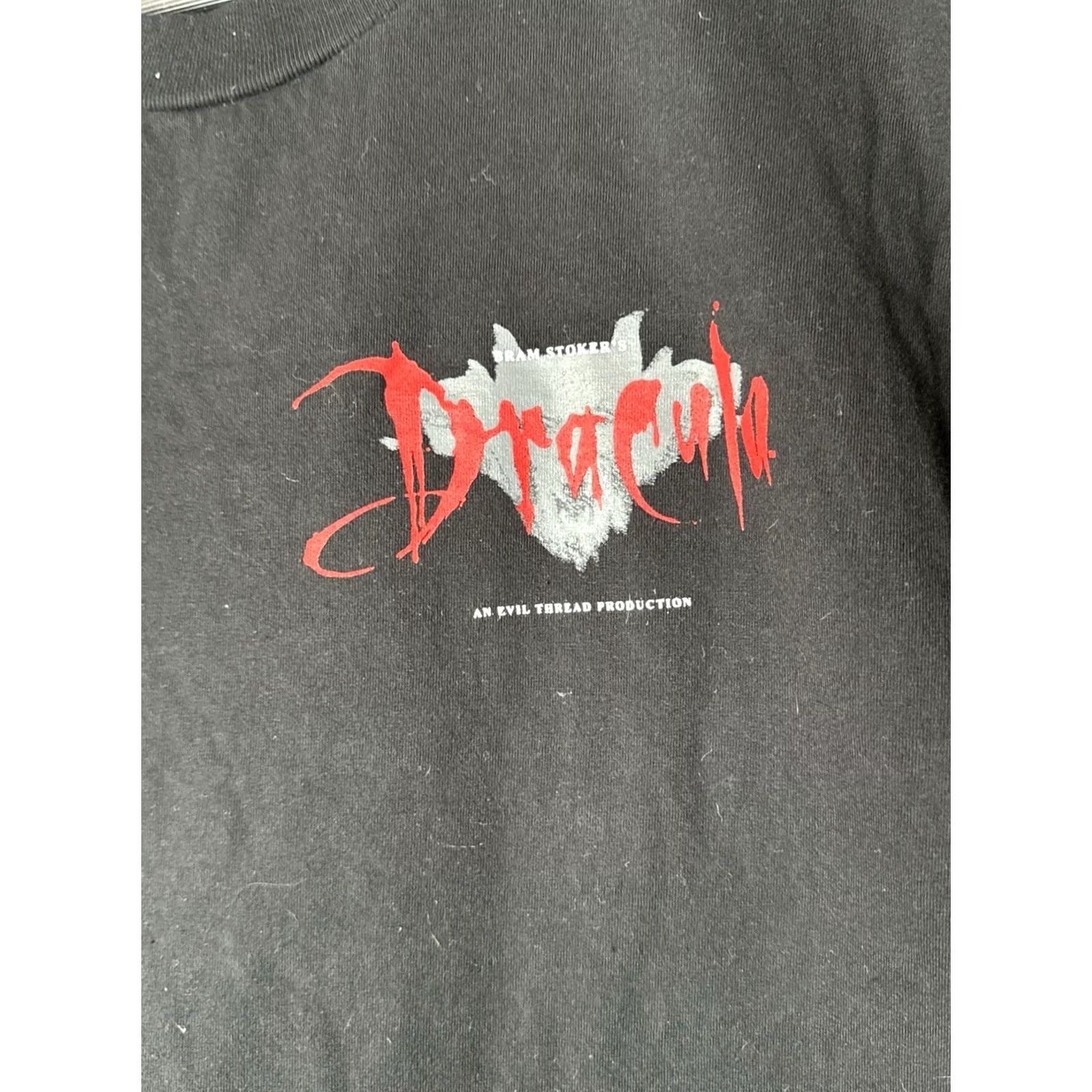 Vintage Bram Stoker’s Dracula Horror Movie T Shirt Black XL Crew Neck The Evil Thread Single Stitch Men Mens Size US XL / EU 56 / 4 - 3 Thumbnail