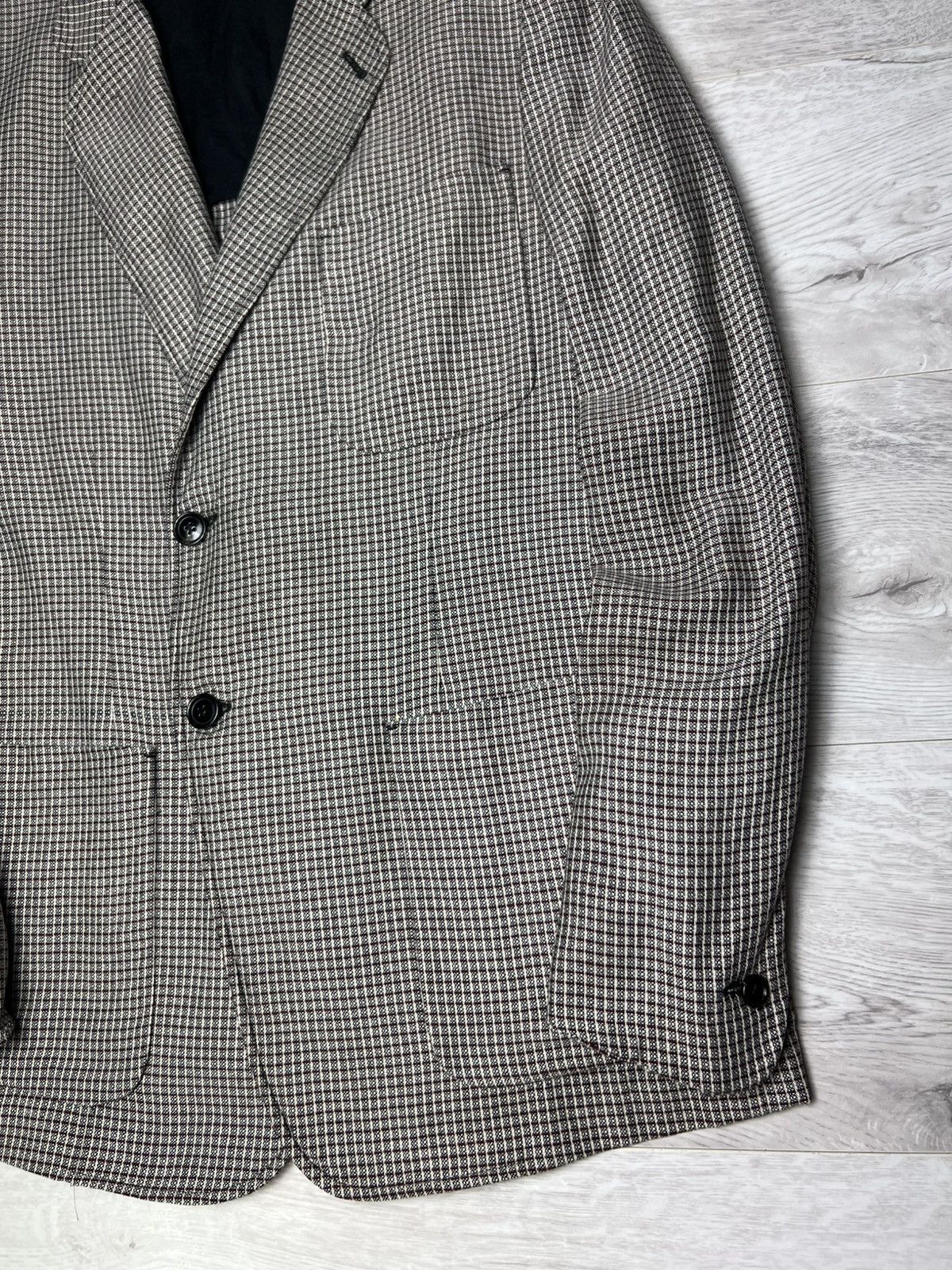Alexander McQueen Alexander McQueen Silk Blazer Jacket Check Pattern Size 52 Size 42R - 6 Thumbnail
