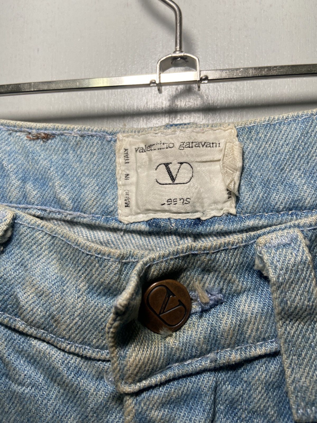 Valentino × Vintage Vintage Valentino Garavani Denim Size US 27 - 2 Thumbnail