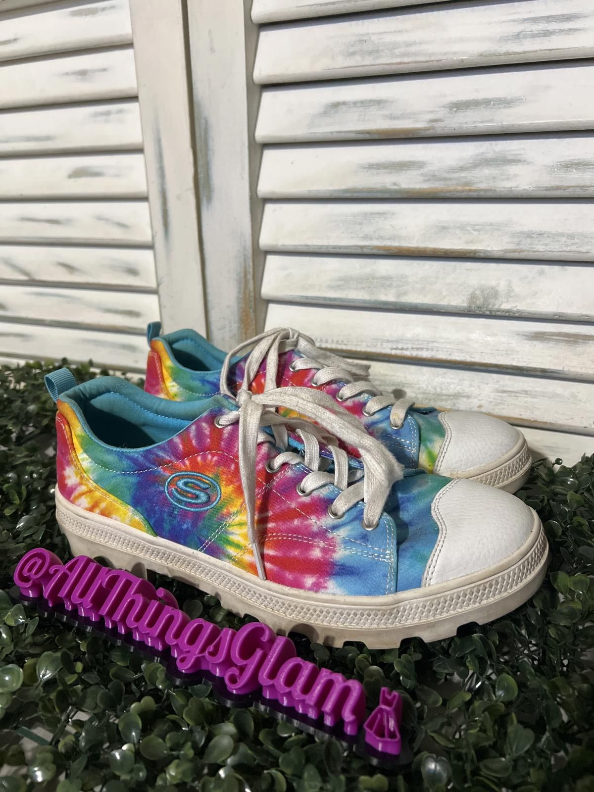 SKECHERS Skechers Roadies berkeley blocks Tie-Dye chunky Sneakers Size US 10 / EU 43 - 3 Thumbnail