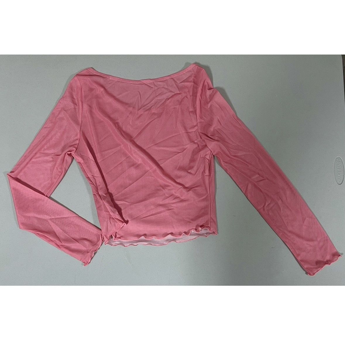Japanese Brand Pink Butterfly Moth Fairy Mesh Shirt Top Blouse Size M 🎀✨ Size M / US 6-8 / IT 42-44 - 5 Thumbnail