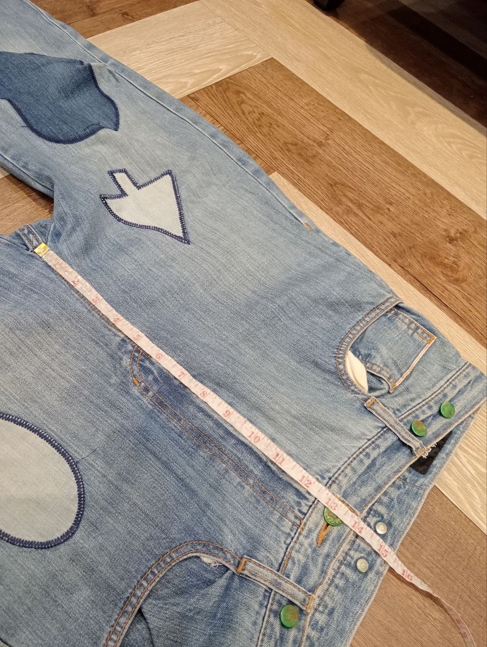 Ne-Net NE-NET ISSEY MIYAKE DISTRESSED BLUE DENIM PANTS Size US 30 / EU 46 - 14 Thumbnail