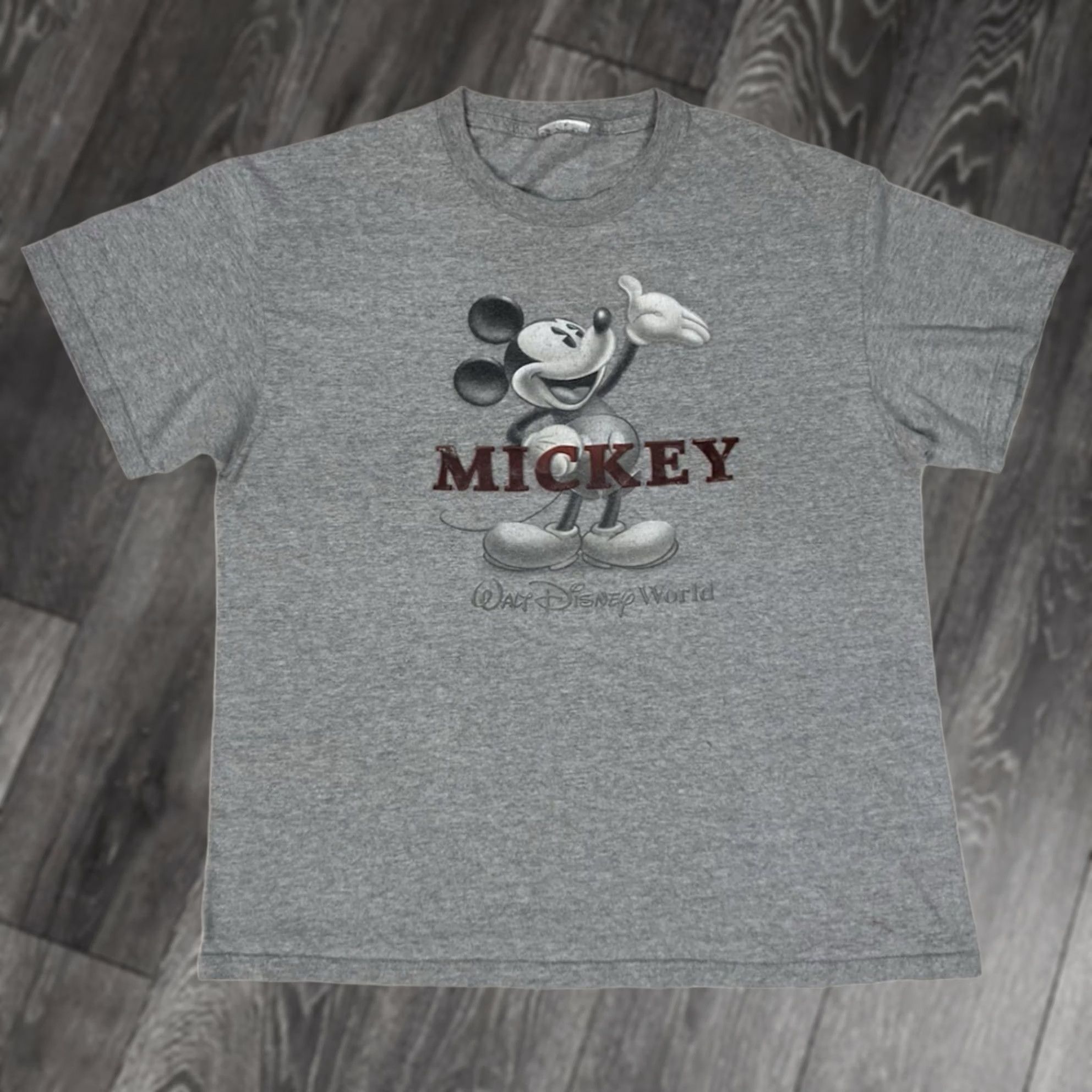 Disney VINTAGE Disney Mickey Mouse Graphic T-shirt Men Large Gray Crew Neck Short Sleeve Shirt Size US L / EU 52-54 / 3 - 1 Thumbnail