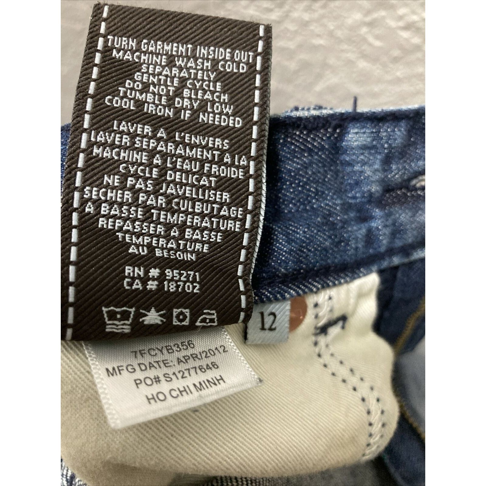 7 For All Mankind 7 For All Mankind Boys Denim Jeans Size 12 Boys Bootcut Size US 26 / EU 42 - 8 Thumbnail