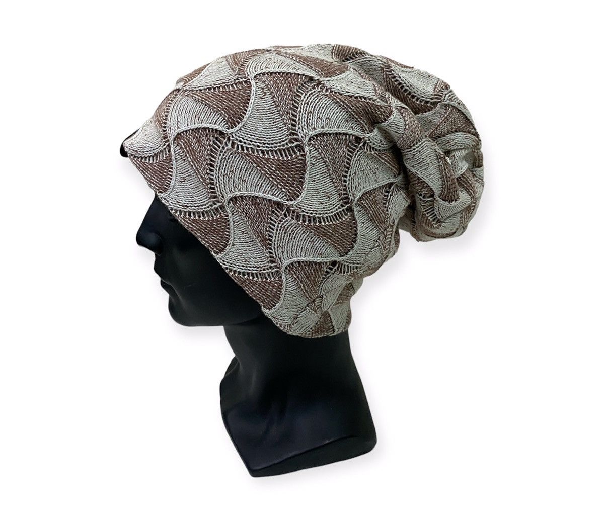 image of Nice Design Beanie Hat in Brown, Men's