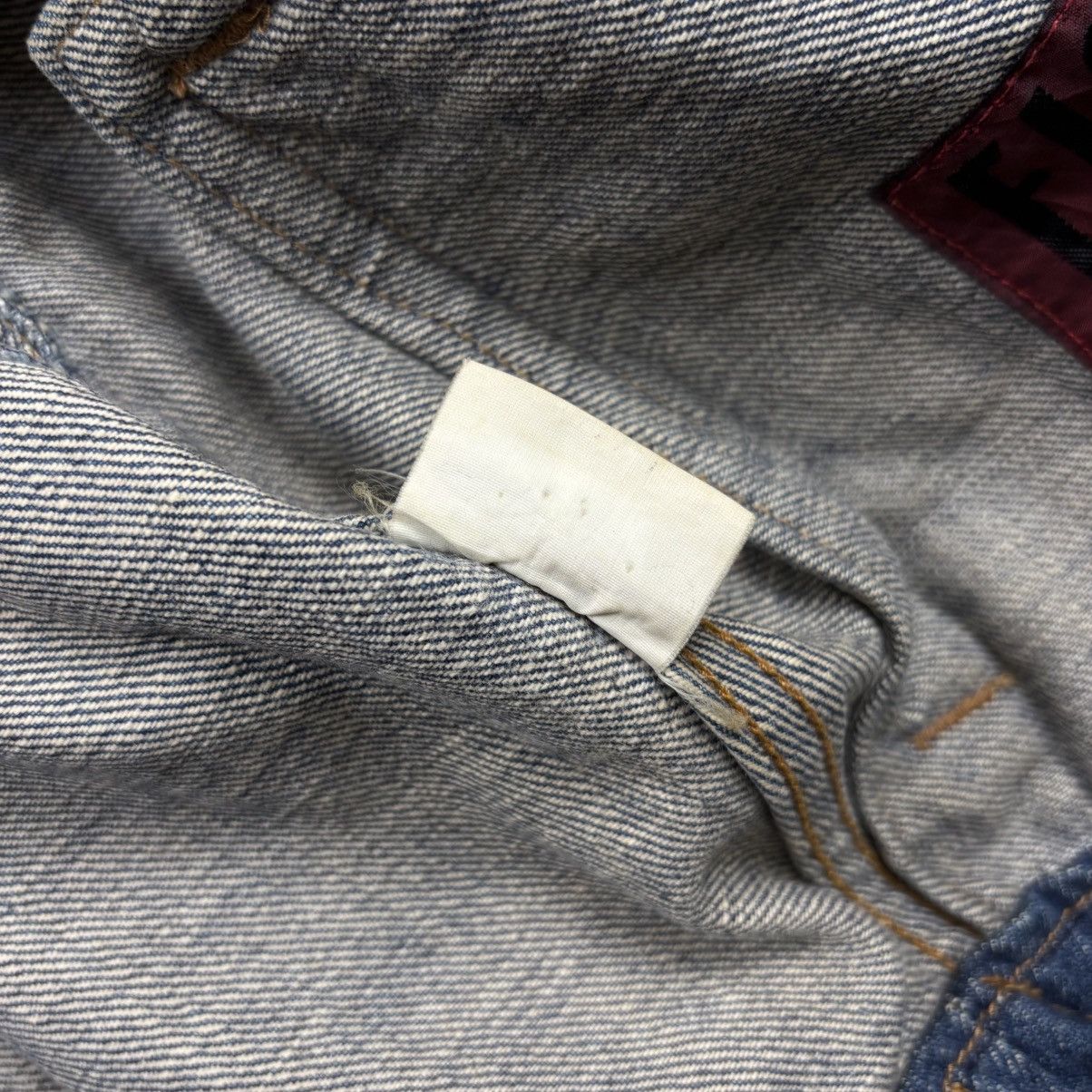 If Six Was Nine 1990s Yoshiyuki Konishi Ethnic Cowboy Patchwork Denim Jacket Size US M / EU 48-50 / 2 - 17 Thumbnail