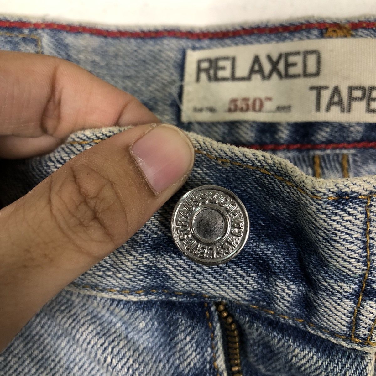 Levi's 🔥90’s Vintage Distressed Denim Jeans Levi’s Lot 550 Size US 32 / EU 48 - 13 Thumbnail