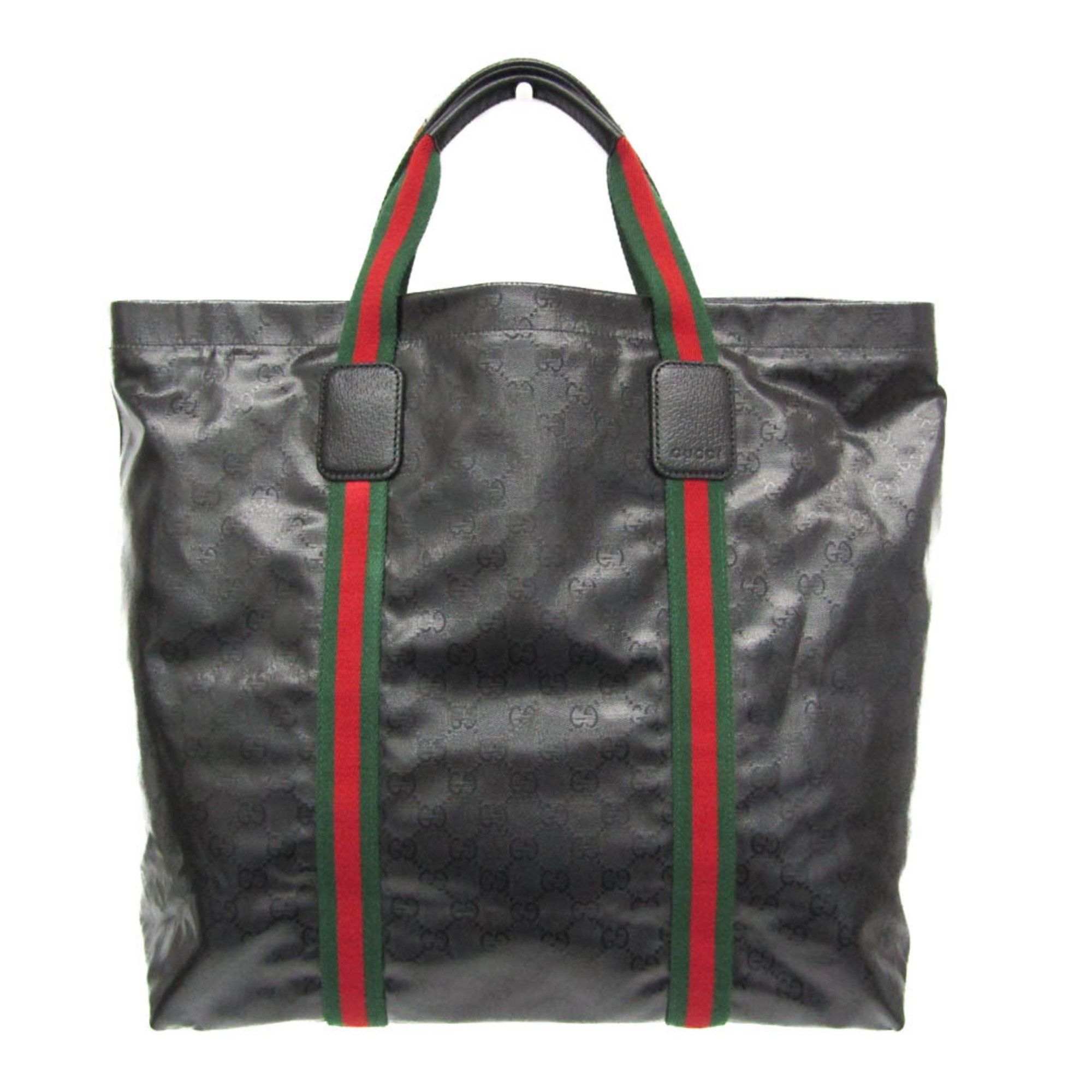 Gucci Gucci GG Crystal Large Tote Bag With Web Detail 763287 Men,Women GG Crystal Handbag,Tote Bag Black Size ONE SIZE - 1 Thumbnail