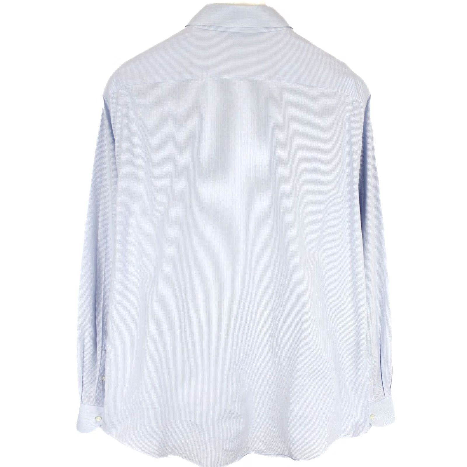 Suitsupply Suitsupply Custom Made Slim Fit Formal Shirt Men's 43 / 17 Pinstriped Spread Shirt Men Blue Pinstripe Formal Shirt 43 / 17 Mens Size 46R - 2 Thumbnail