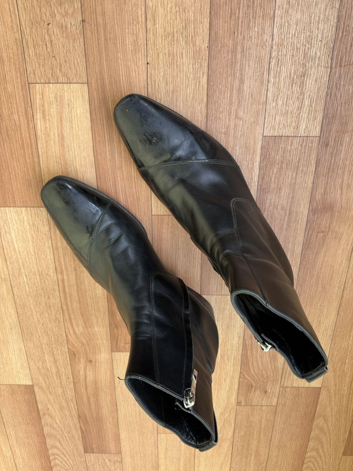 Dior Dior homme Noir boots by Hedi Slimane Size US 10.5 / EU 43-44 - 10 Thumbnail