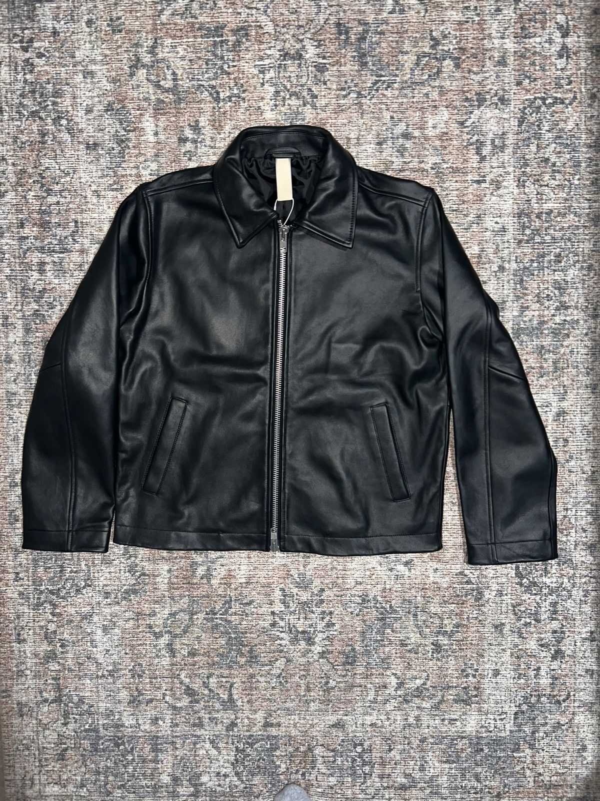 Sunflower Hello Sunflower short Leather jacket | Grailed