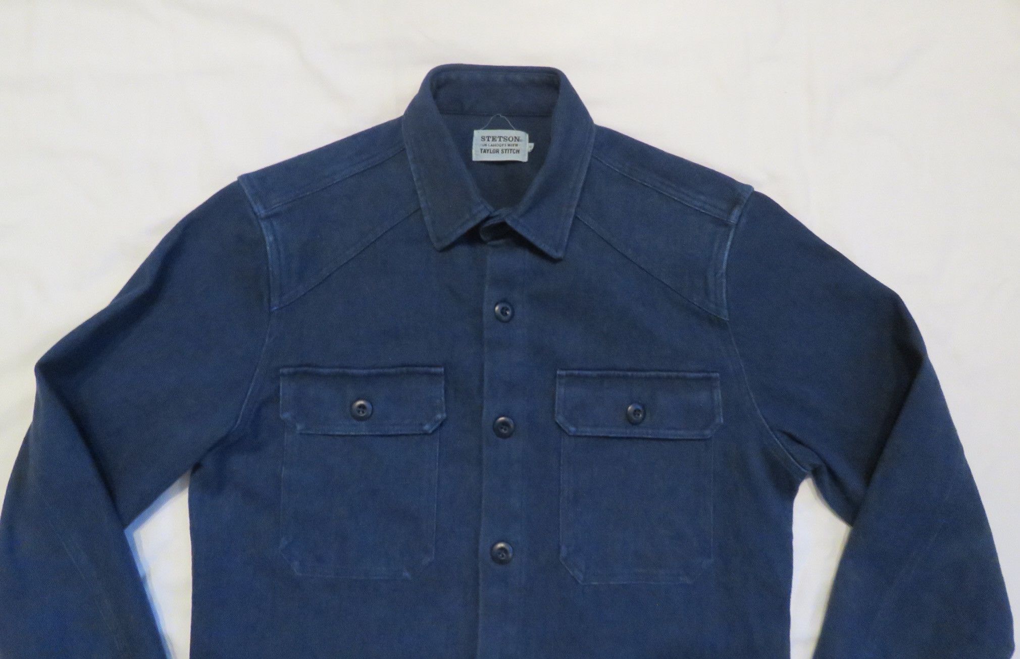 Stetson × Taylor Stitch Stetson x Taylor Stitch Indigo Western Work Shirt (40) NWOT Size US M / EU 48-50 / 2 - 4 Thumbnail